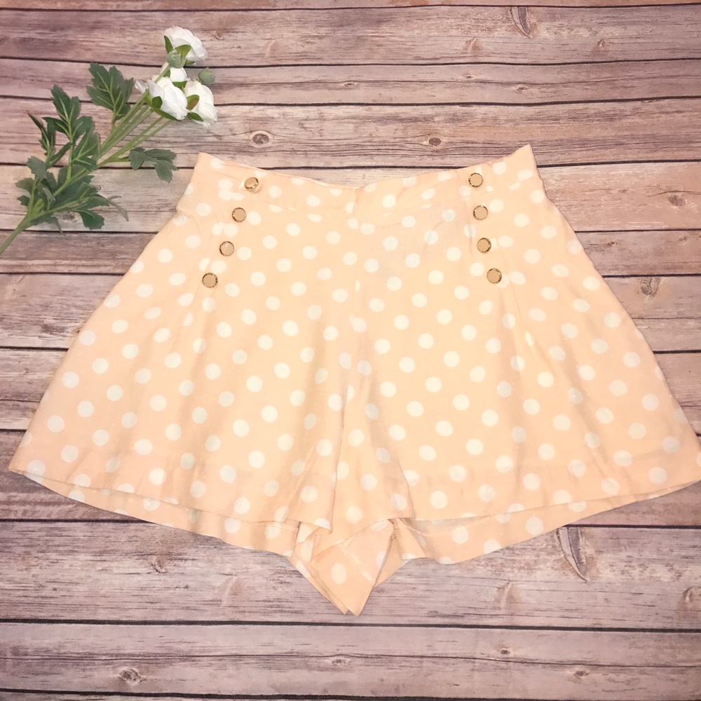 Forever New High Waist Polka dot shorts